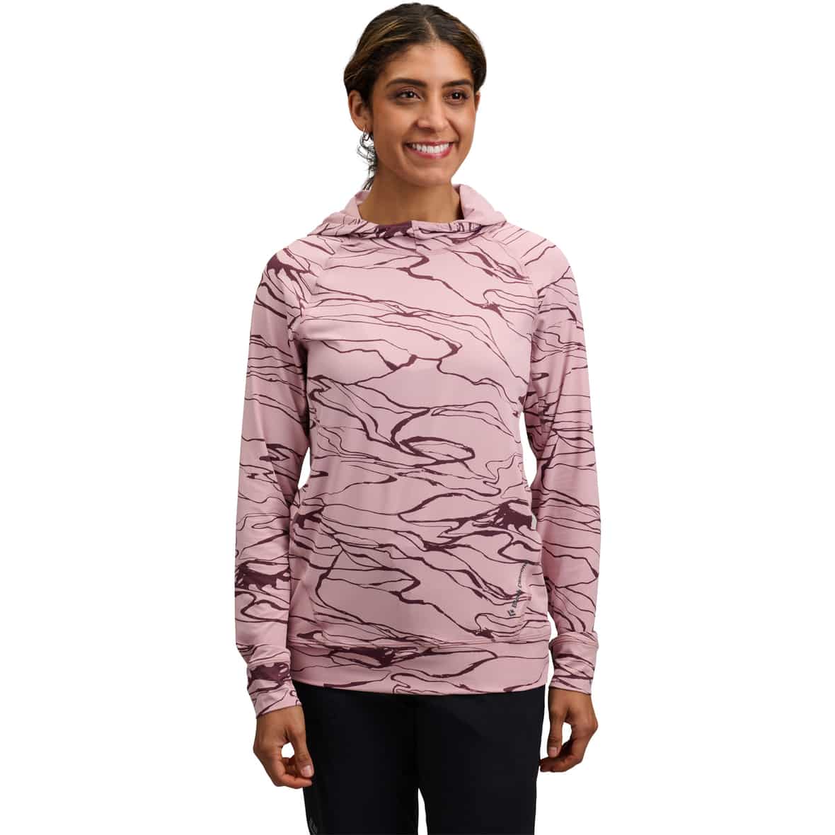 Alpenglow Damen Hoodie Rosa_9758 | XS