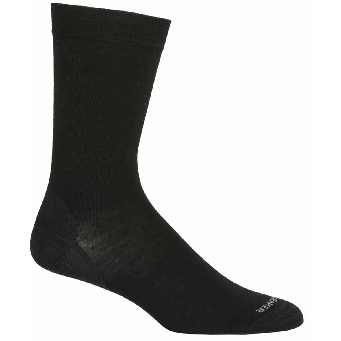 Lifestyle Fine Gauge Crew Herren Socken Schwarz_IB001__BLACK | 42,5-49