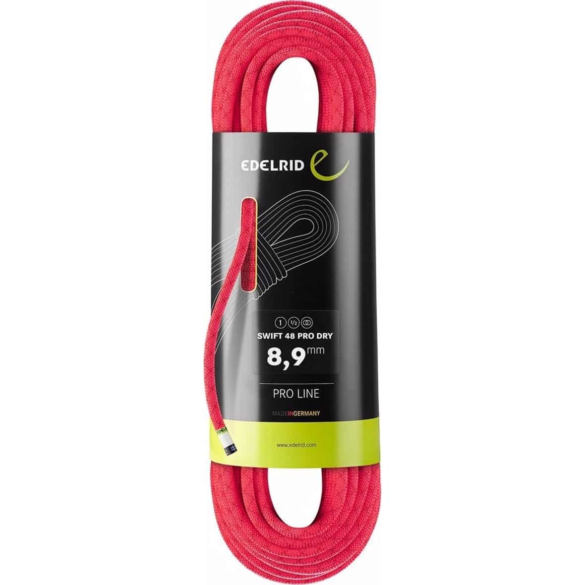 Edelrid 8.9 Swift 48 Pro Dry Einfachseil (Pink 60 Länge in m) Bigwallzubehör