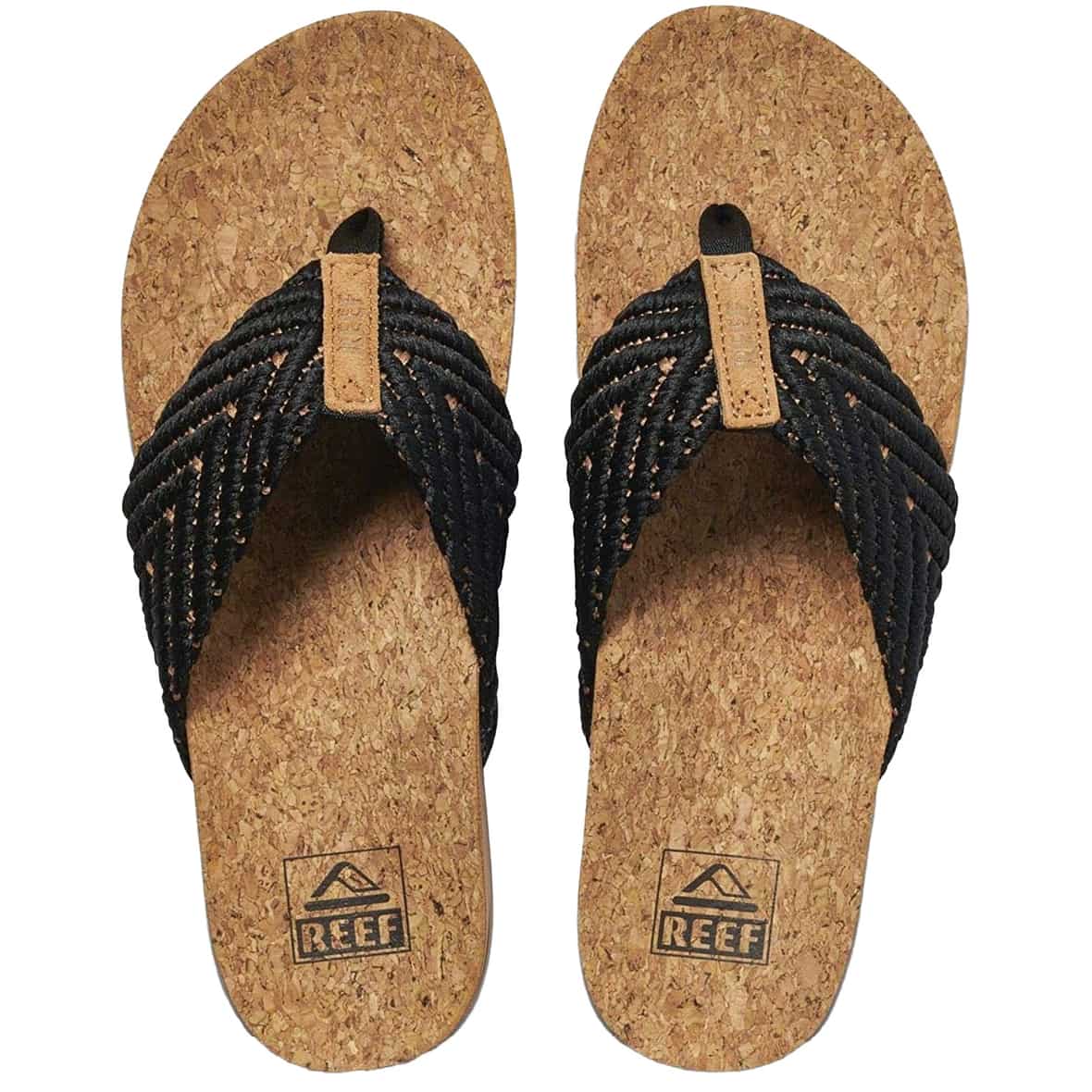 Reef REEF CUSHION STRAND Damen Badeschuhe (Schwarz 10 US) z_old_Zehentrenner