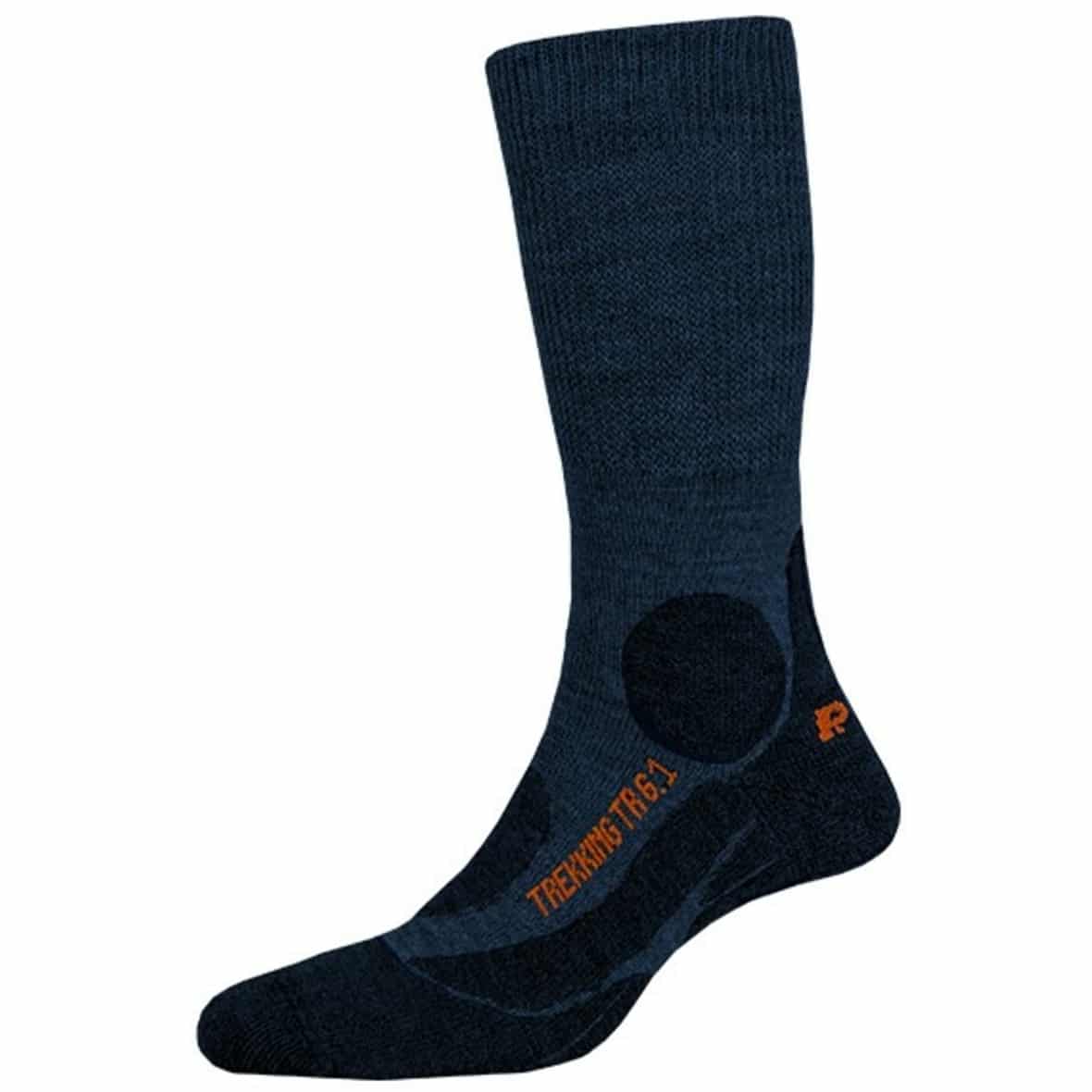 P.A.C. TR 6.1 Trekking Merino Medium w Damen Wandersocken ( Dunkelblau 35-37)