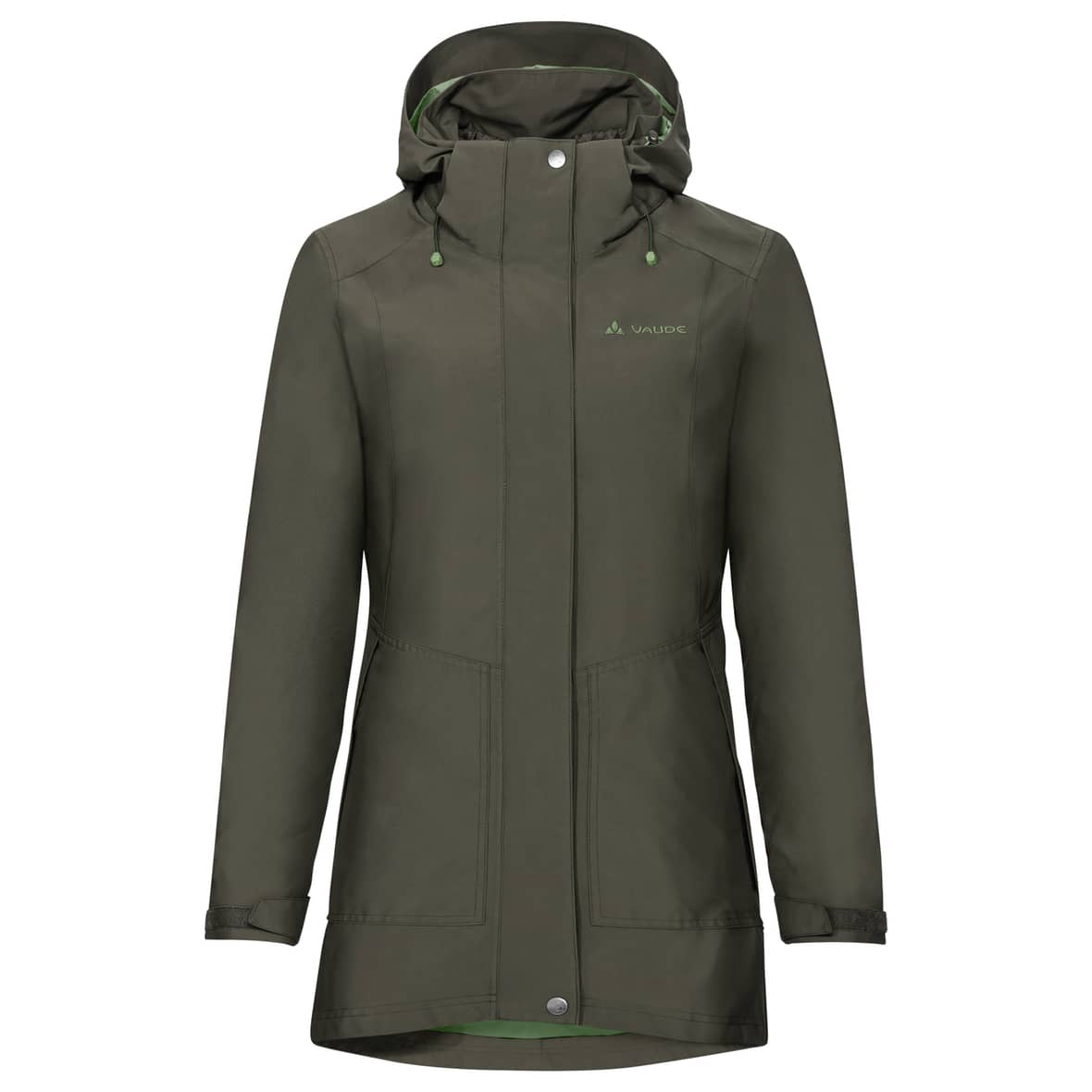 Vaude WO IDRIS 3IN1 PARKA III Damen Doppeljacke (Oliv 44 ) Parka