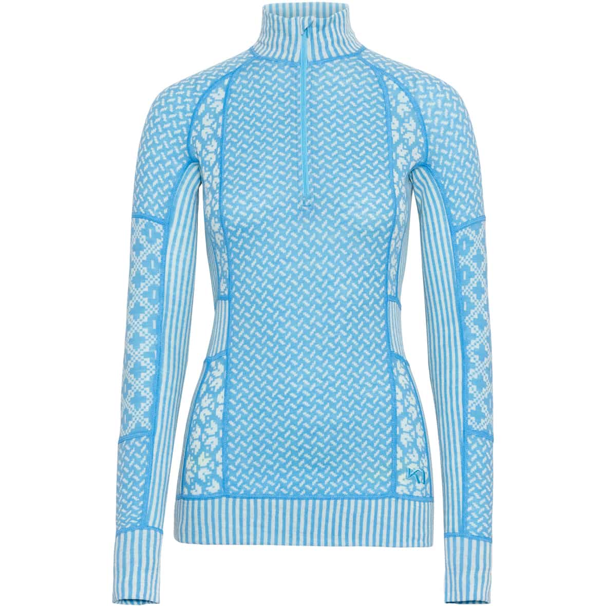 Smekker Half-Zip Merino 190 Damen Funktionsunterwäsche Türkis_OCEA | XS