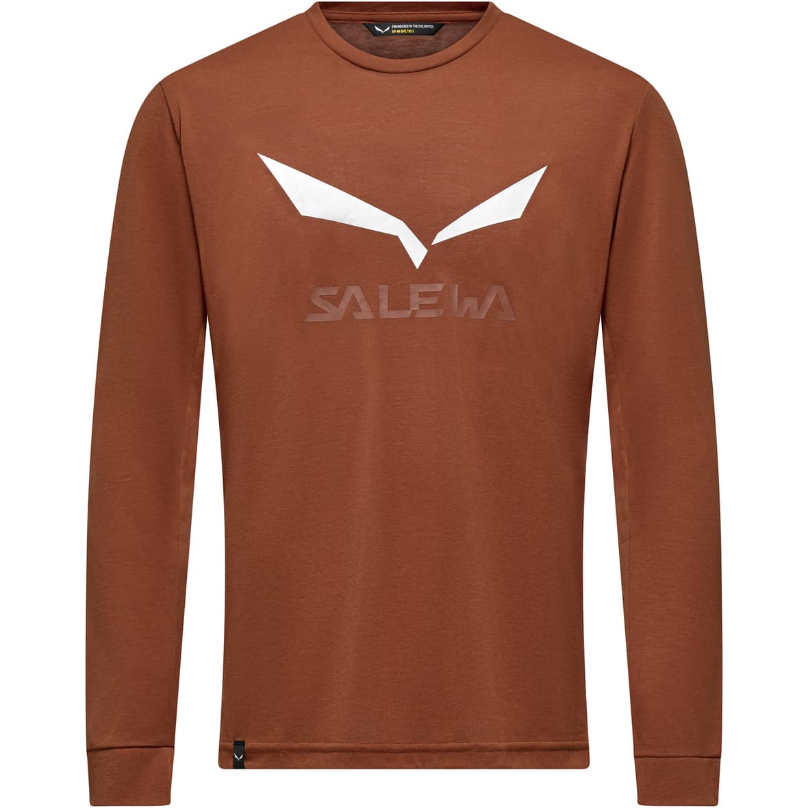 Solidlogo Dry’Ton Herren Longsleeve Braun_7240 | 50