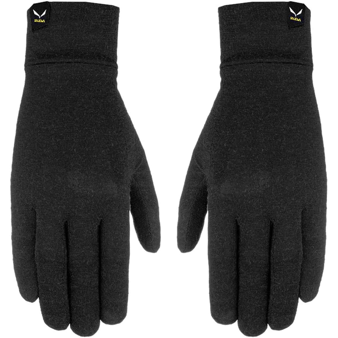 Cristallo Merino Fingerhandschuhe Schwarz_0910 | XL