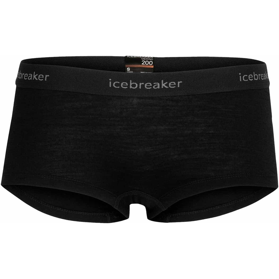 Icebreaker Women Meriono 200 Oasis Boy Shorts Damen (Schwarz XS ) Expeditionsbekleidung