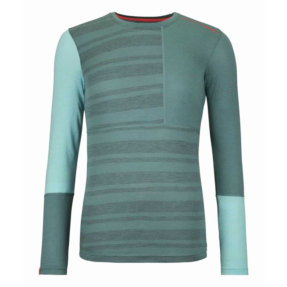 Ortovox 185 Rock'n'Wool Long Sleeve W Damen Funktionsunterhemd (Petrol XL ) Freeridebekleidung