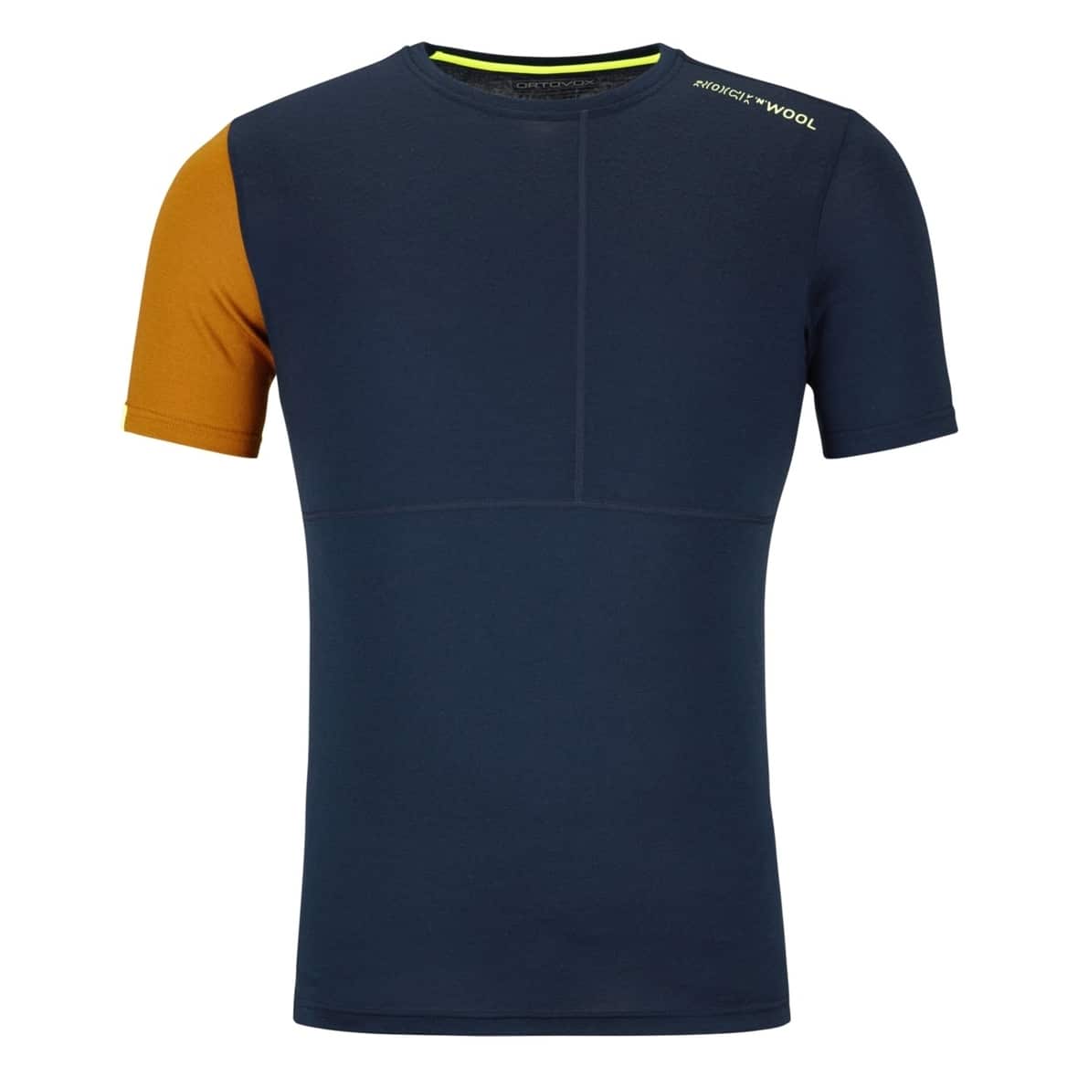 Ortovox 185 Rock'n'Wool Short Sleeve M Herren Funktionsunterhemd (Dunkelblau XXL ) Laufbekleidung