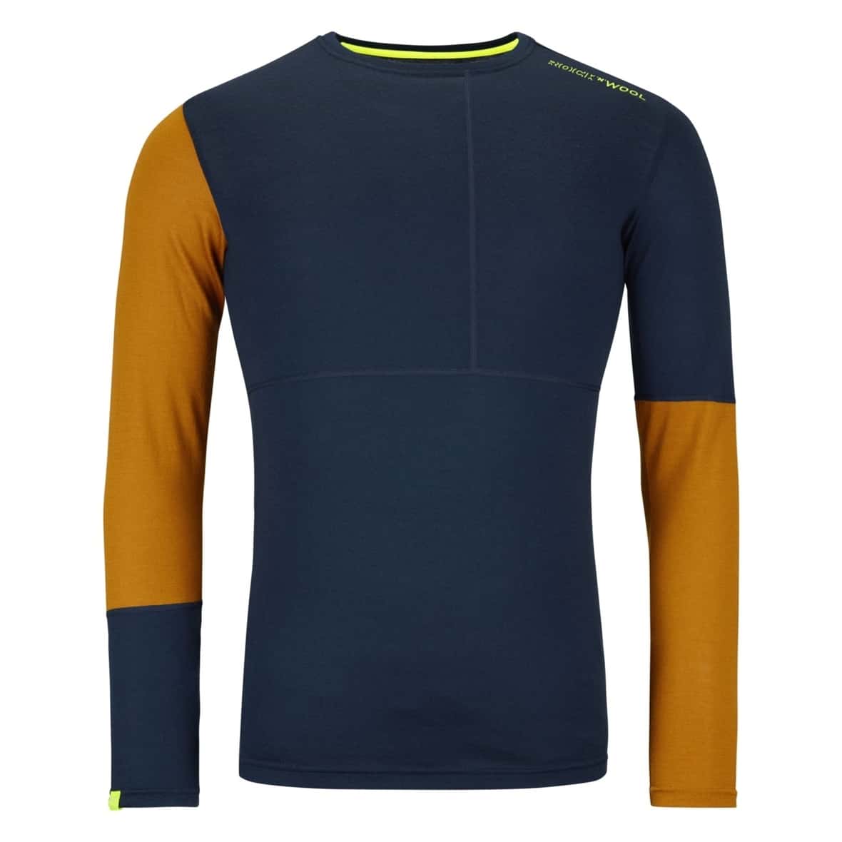 Ortovox 185 Rock'n'Wool Long Sleeve M Herren Funktionsunterhemd (Dunkelblau XL ) Fitnessbekleidung