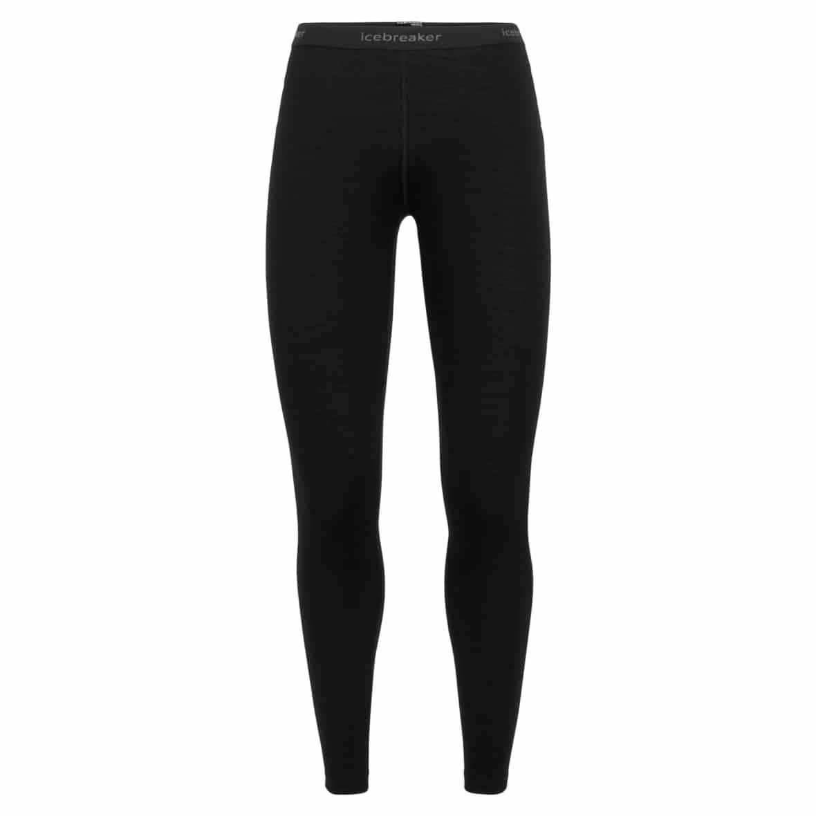 Icebreaker W 260 Tech Leggings Damen Funktionsunterhose (Schwarz L UK) Skiunterwäsche