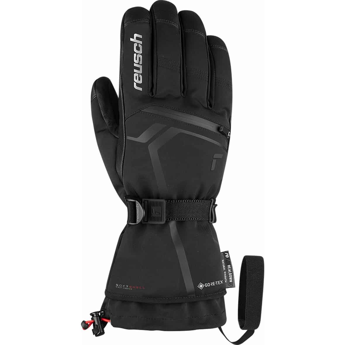 Reusch Down Spirit GTX Herren Skihandschuhe (Schwarz 9,5 D) Skibekleidung