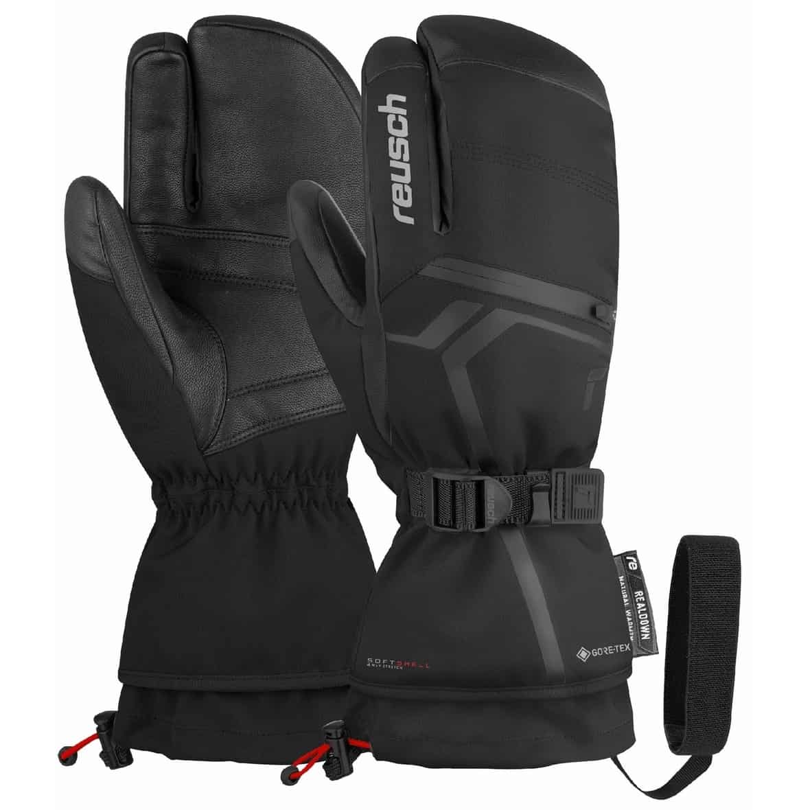 Reusch Down Spirit GTX Lobster Fäustlinge (Schwarz 10,5 D) Skibekleidung