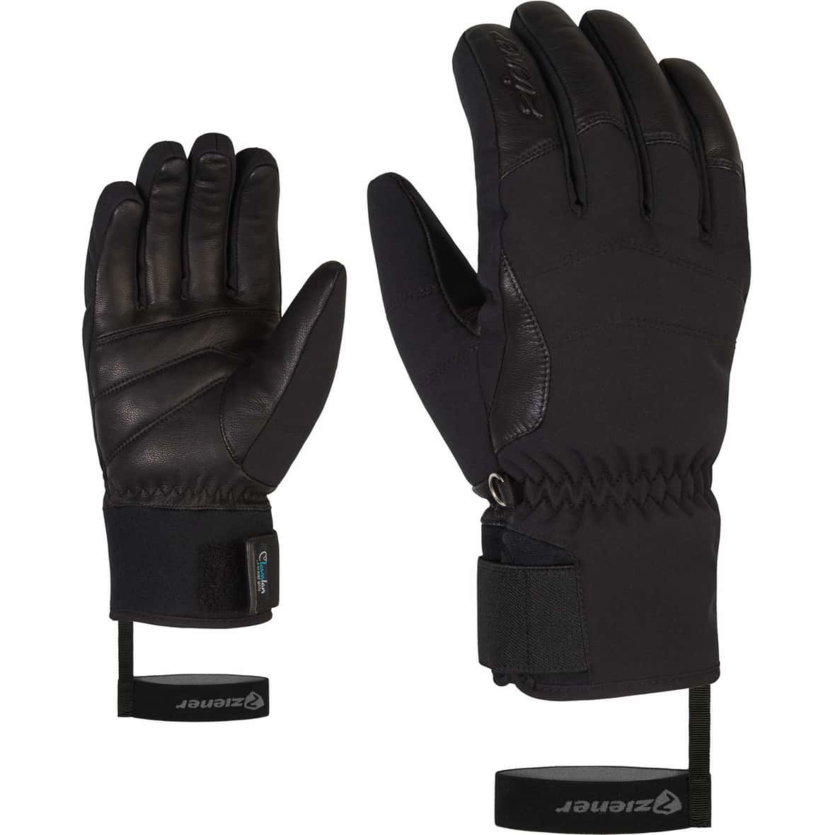 Ziener Kale AS AW Lavalan Lady Gloves Skiing Damen Skihandschuhe (Schwarz 7,5 D) Skihandschuhe