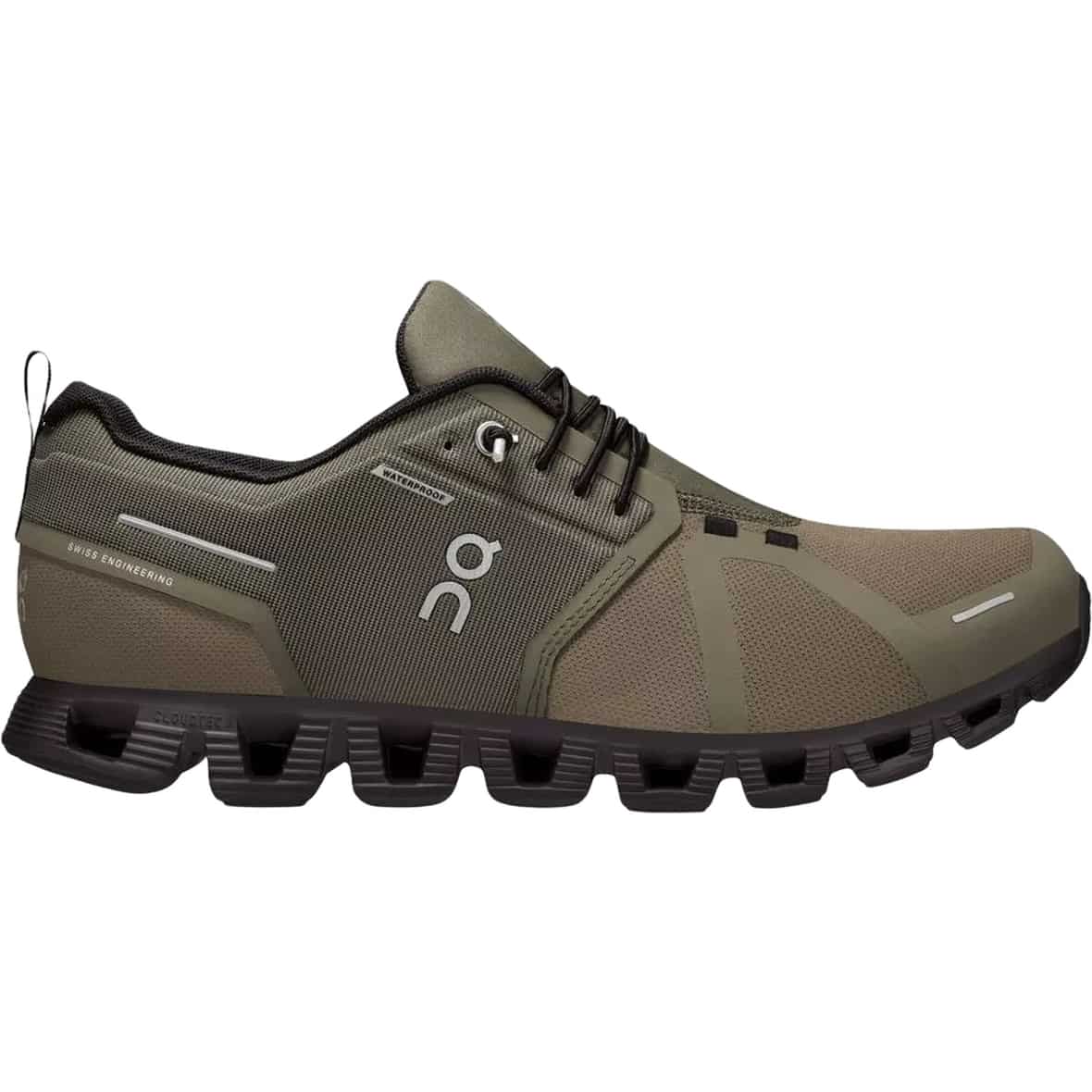 On Cloud 5 Waterproof Herren Laufschuhe (Oliv 9 US, 42.5 EU) Laufschuhe