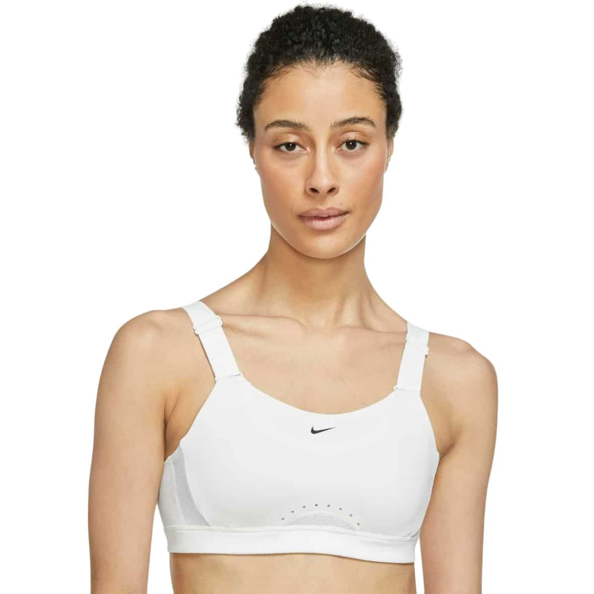 Nike W NK Dri-Fit Alpha High Support Bra Damen Sport BH (Weiß L/CD) Fitnessbekleidung