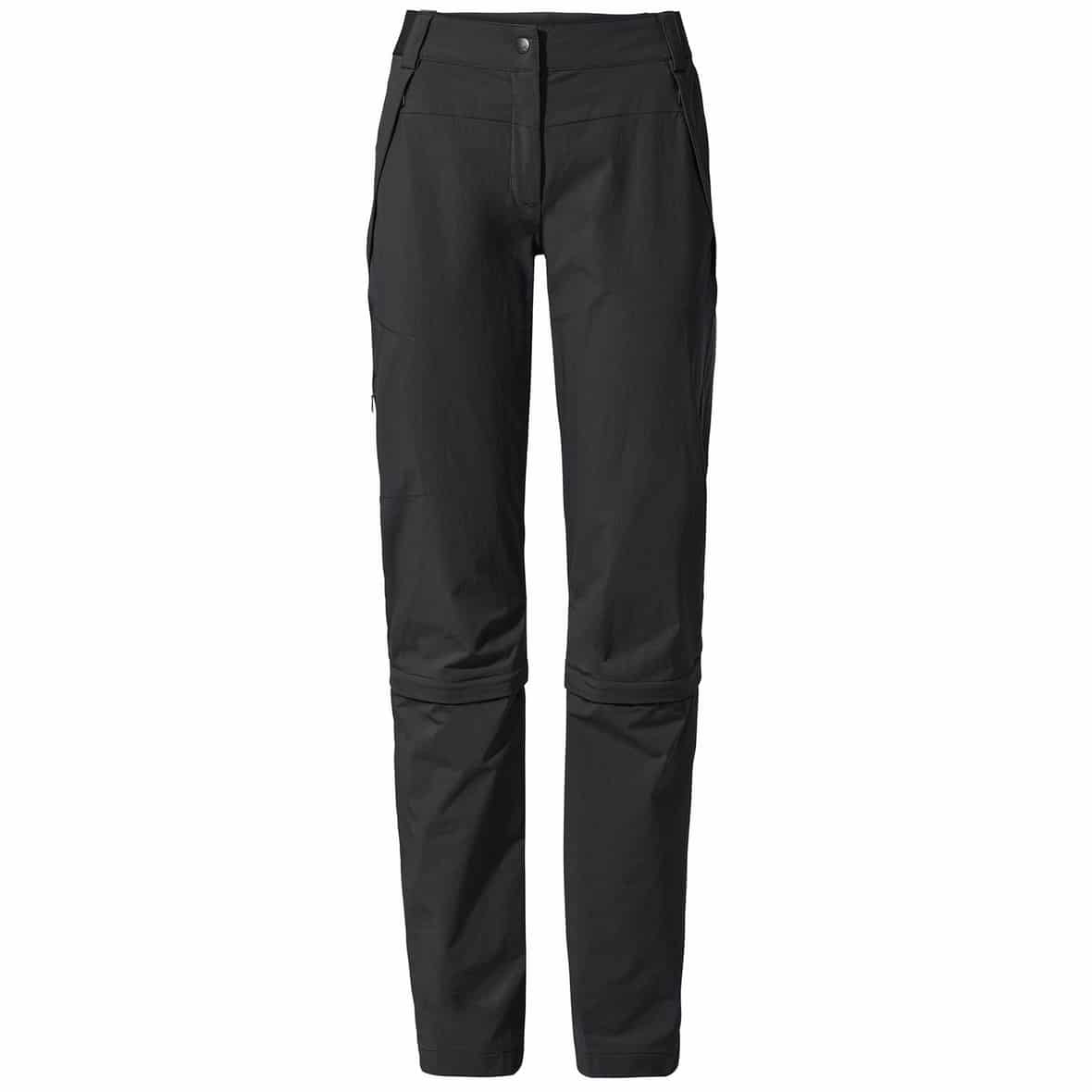 WO FARLEY STRETCH CAPRI T-ZIP PANTS Damen Wanderhose Schwarz_010 | 36