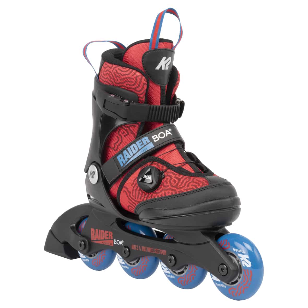 K2 Kinder RAIDER BOA (Rot 29-34) Inline Skates