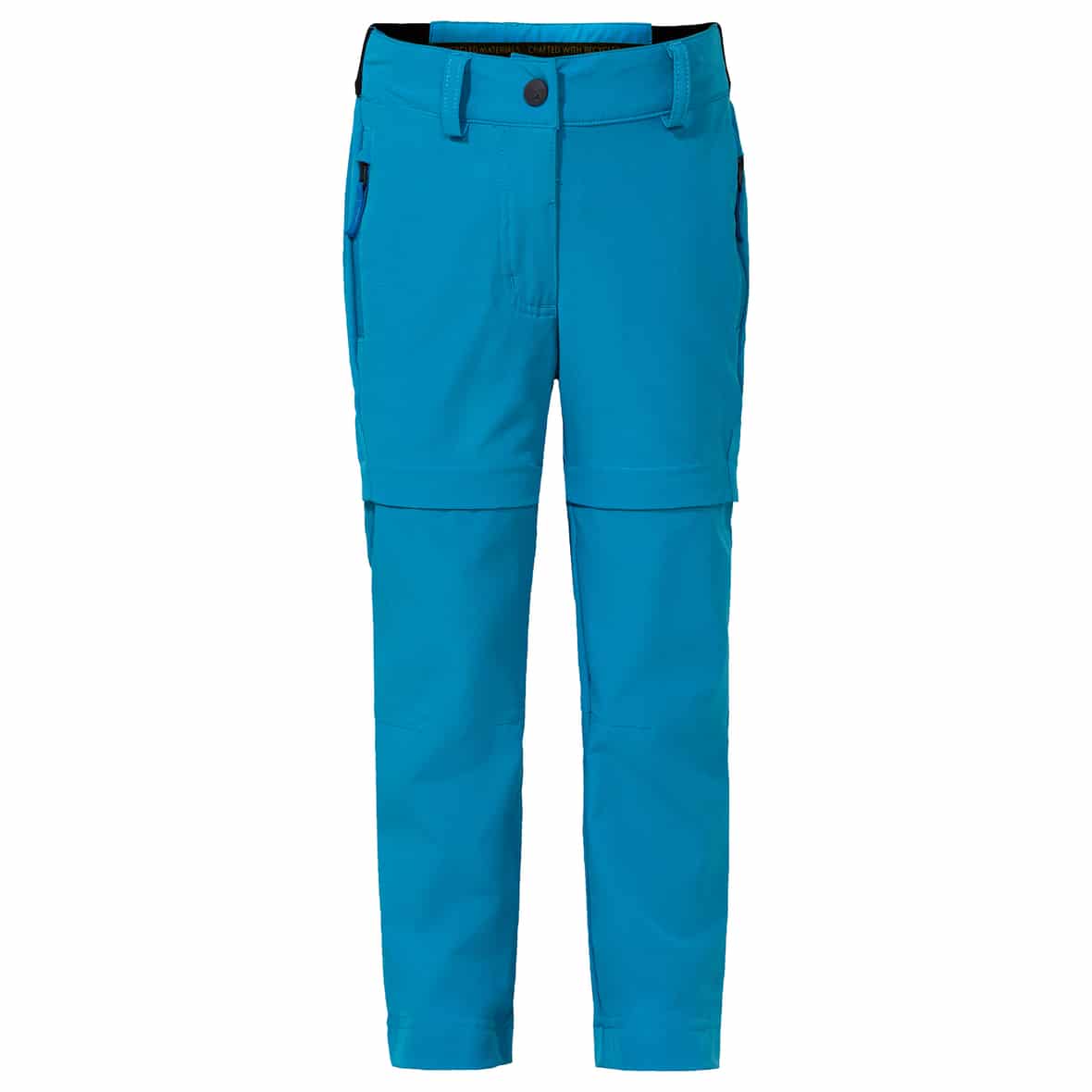 Vaude Kinder KIDS ZO PANTS SLIM FIT Wanderhose (Blau 116) Zipp-Off Hosen