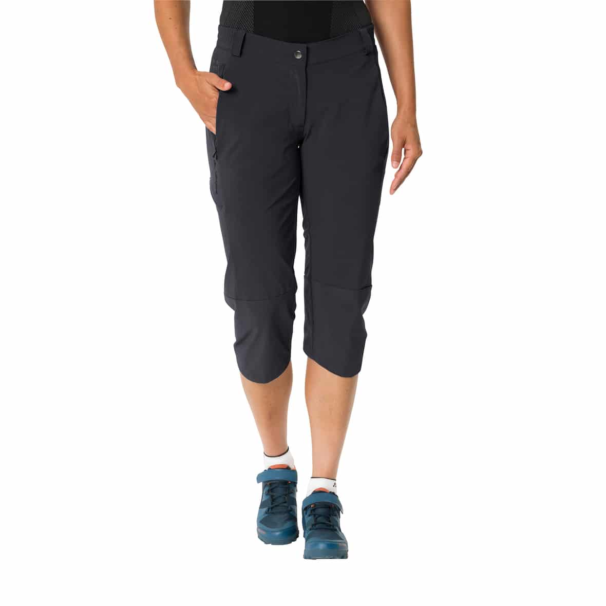 Vaude WO YARAS 3/4 PANTS Damen Fahrradhose (Schwarz 38) Fahrradhosen