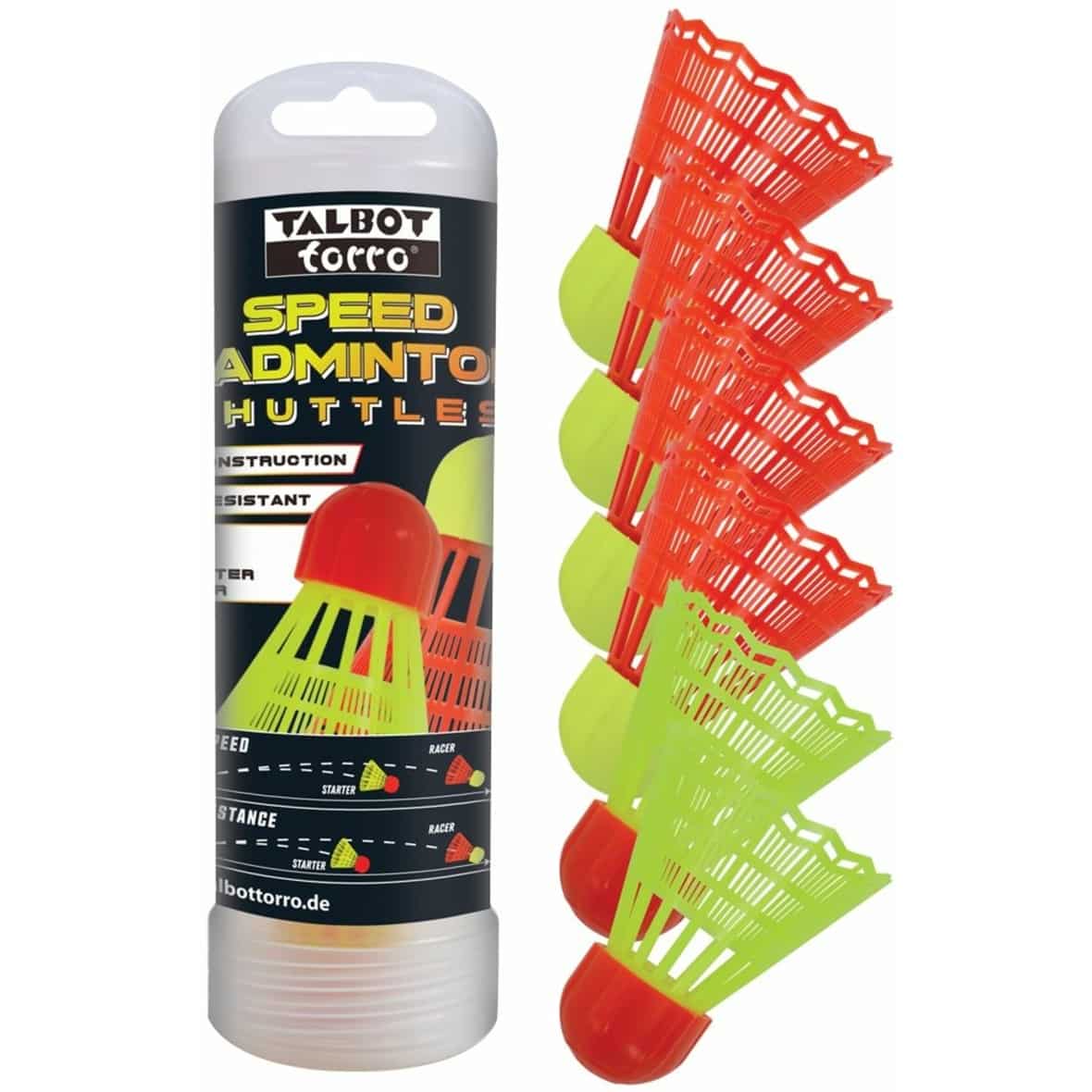 Speedbadminton Shuttles (6 Stück) Badmintonball Bunt_000__KEINE FARBE | one size