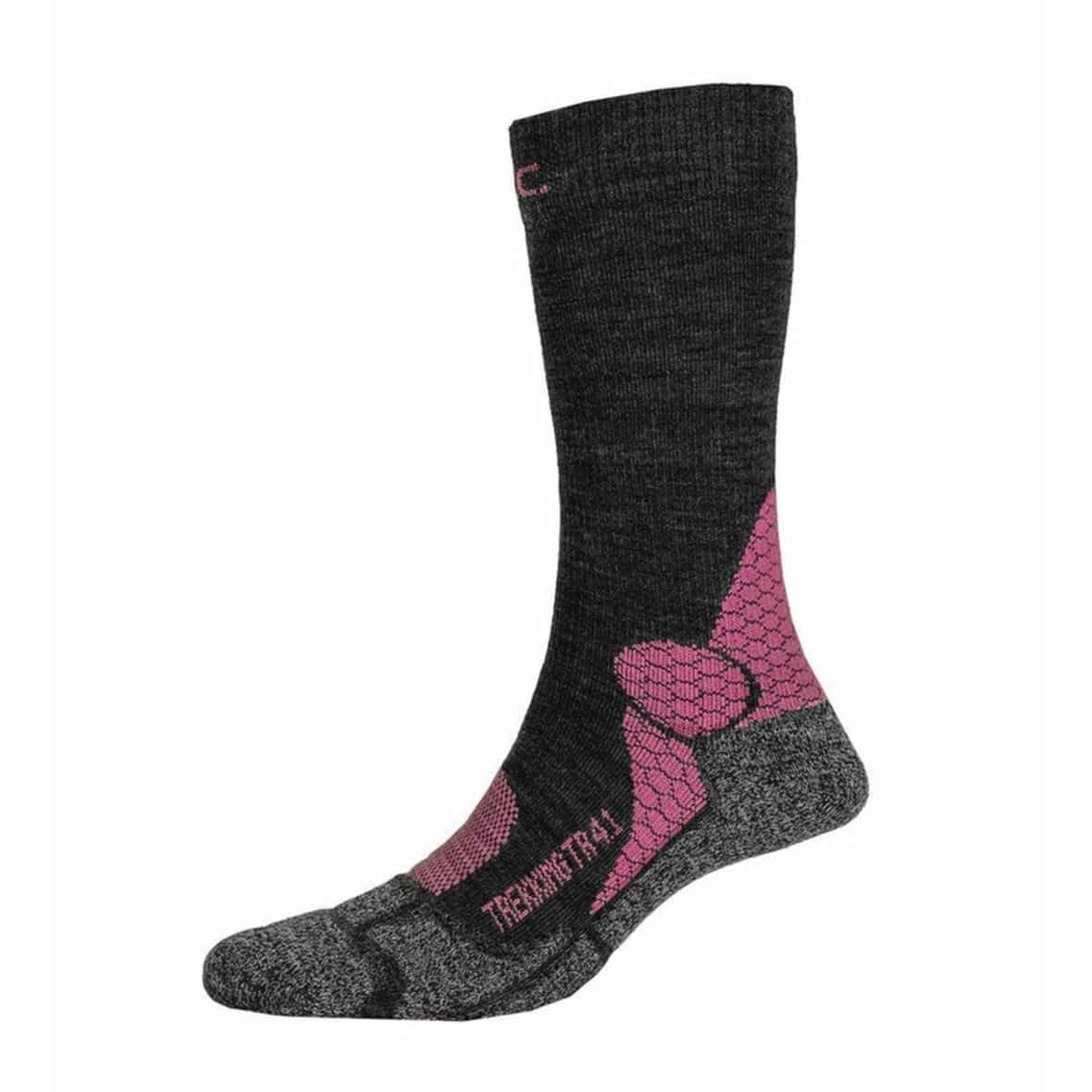 TR 4.1 Trekking Merino Compression w Damen Wandersocken Anthrazit_190__ANTHRACITE - | 35-37