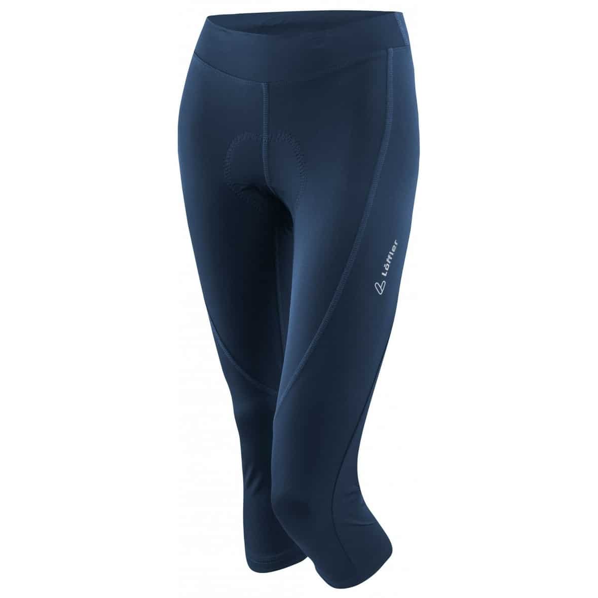 Löffler W 3/4 BIKE TIGHTS TOUR II Damen Fahrradhose (Dunkelblau 48 D) Fahrradhosen