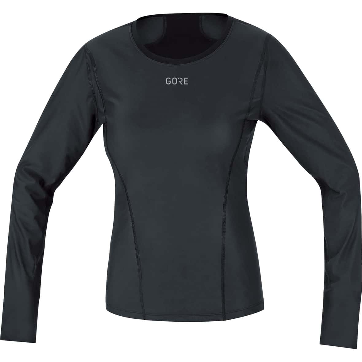 Gore Windstopper Base Layer Damen Laufshirt Schwarz_9900 | XS