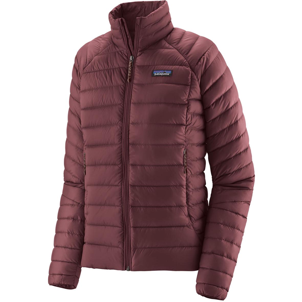 Down Sweater  Damen Daunenjacke Dunkelrot_DAK | L