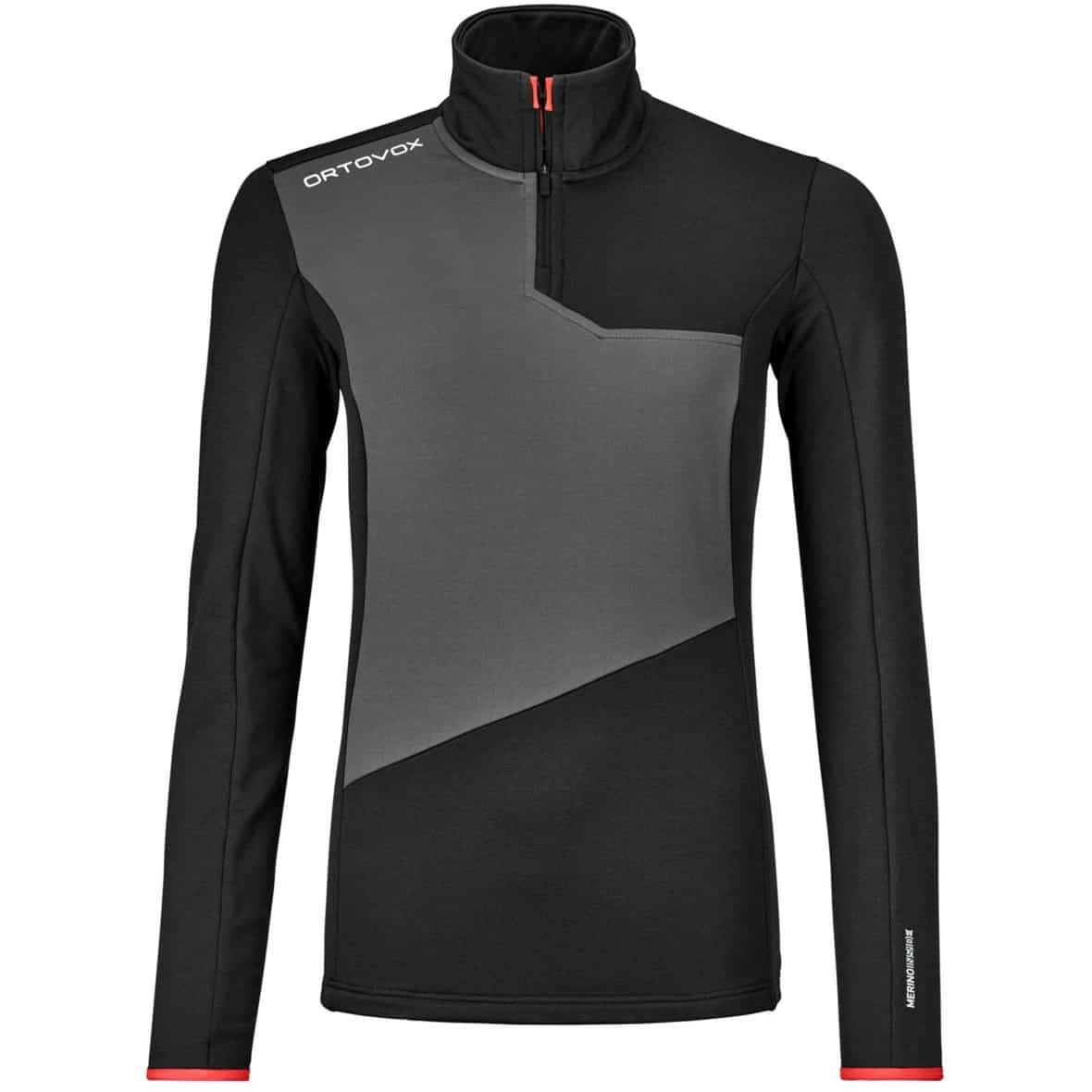 Fleece Light Zip Neck  Damen Fleecepullover Schwarz_90201 | XS