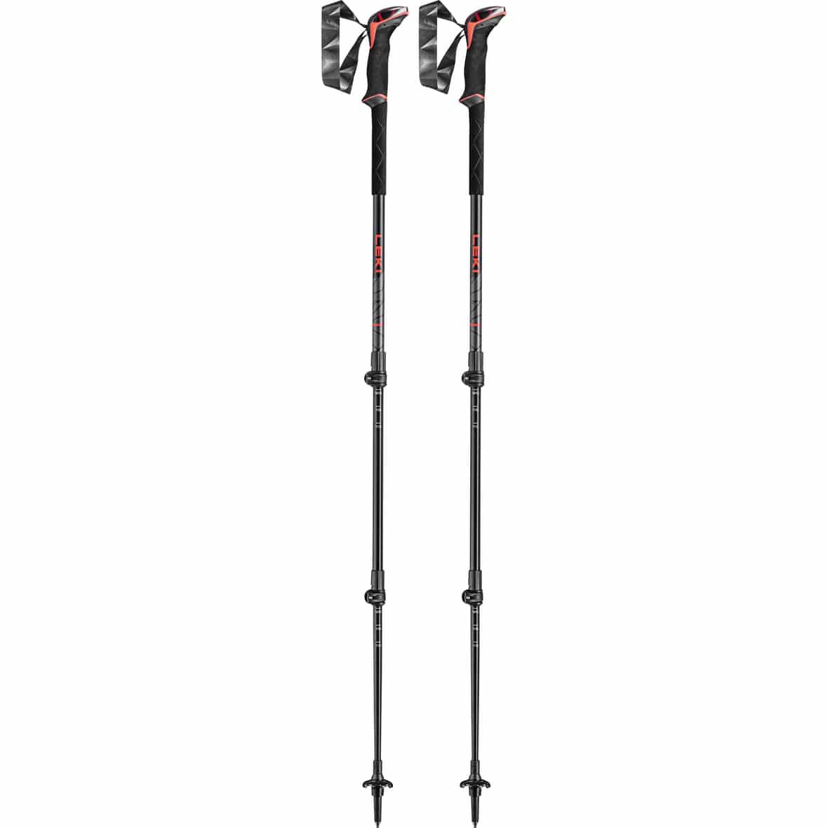 LEKI Makalu Wanderstöcke Unisex ( Rot one size Größe,)