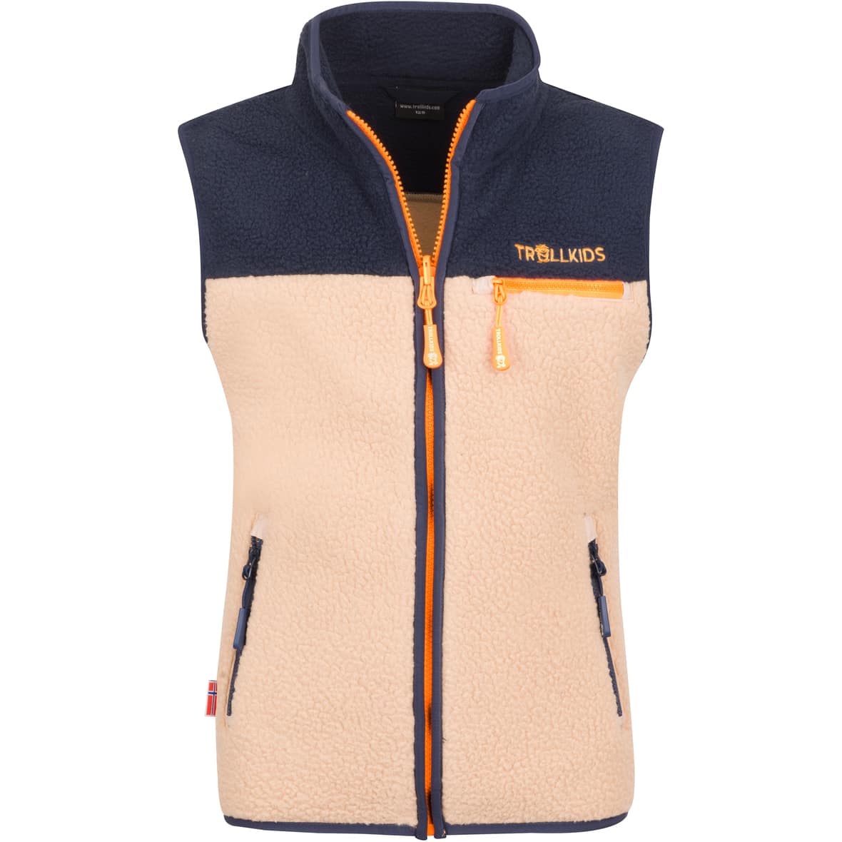 Hemsedal  Kinder Fleeceweste Beige_827 | 140