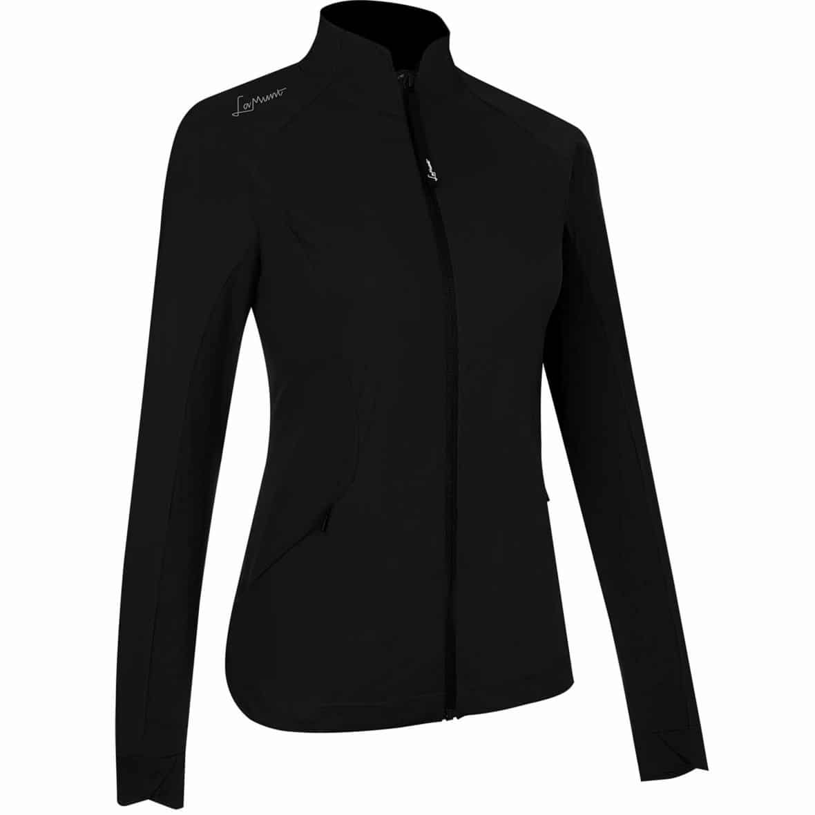 LaMunt Eliana Hybrid Wind Jacke Damen Wanderjacke (Schwarz 36) Wanderjacken