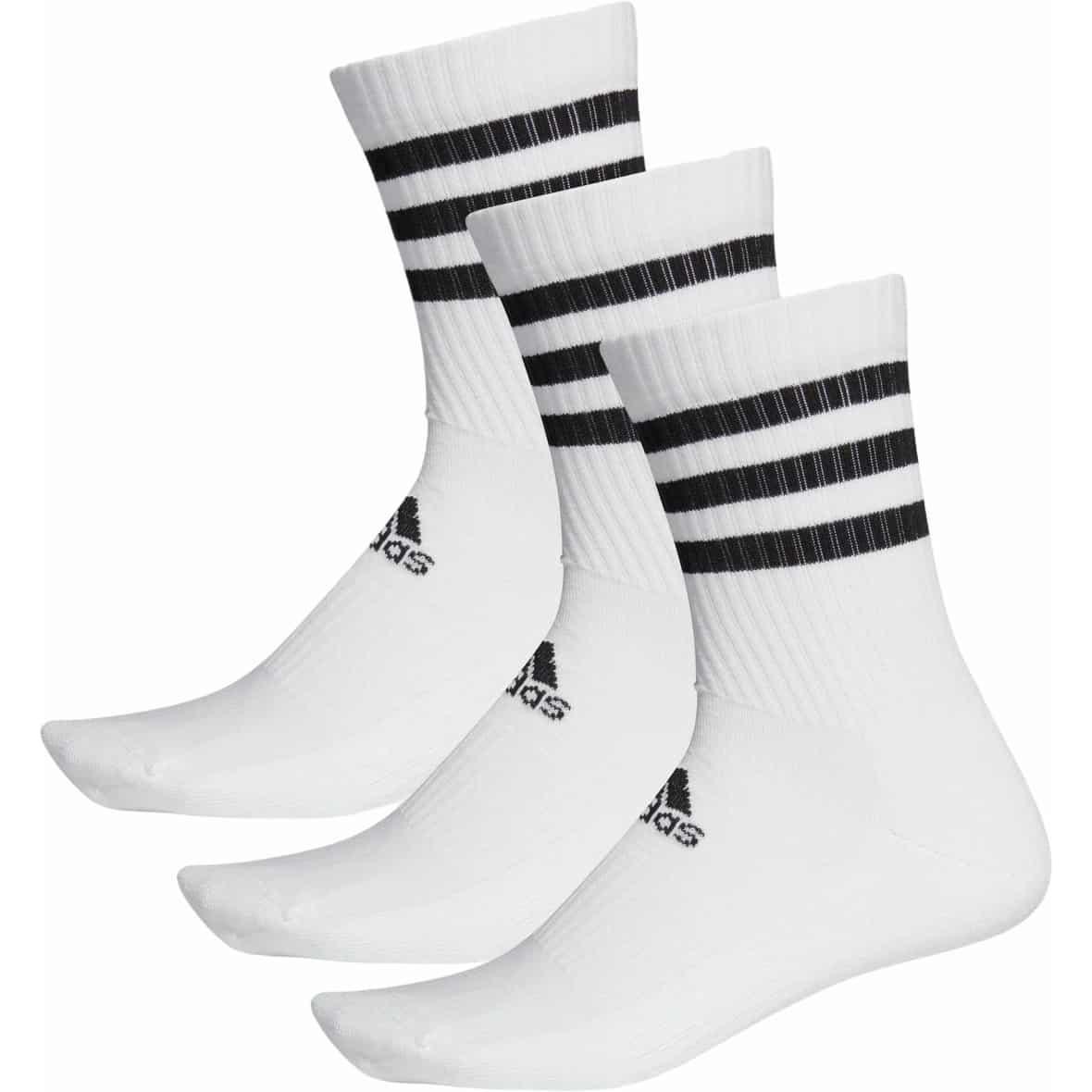 3-Stripes Cushioned Crew Socks 3 Pairs Socken Weiß_000__WHITE/BLACK | 19-21