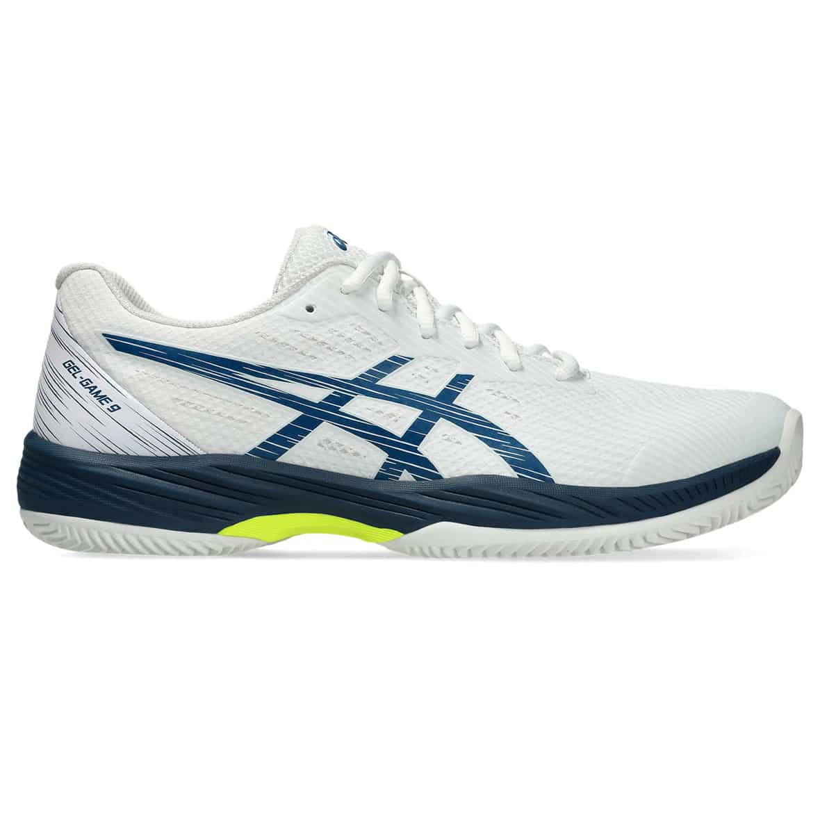 Asics Gel Game 9 Clay Tennisschuhe Herren (Weiß 9,5 US, 43.5 EU) Tennisschuhe