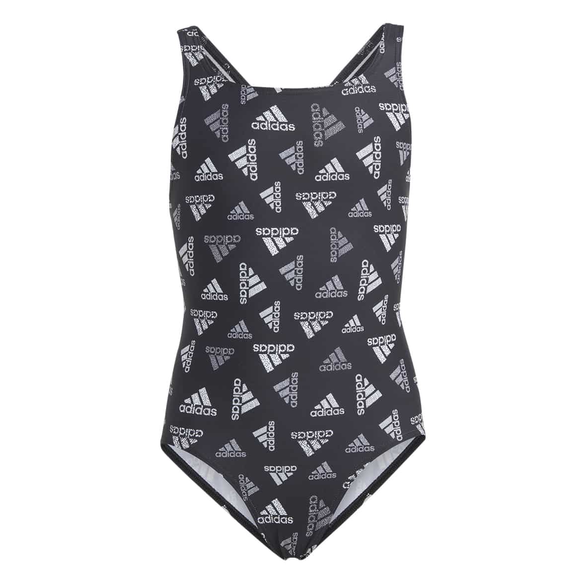 Logo Swimsuits Kinder Badeanzug Schwarz_000__BLACK/WHITE | 128