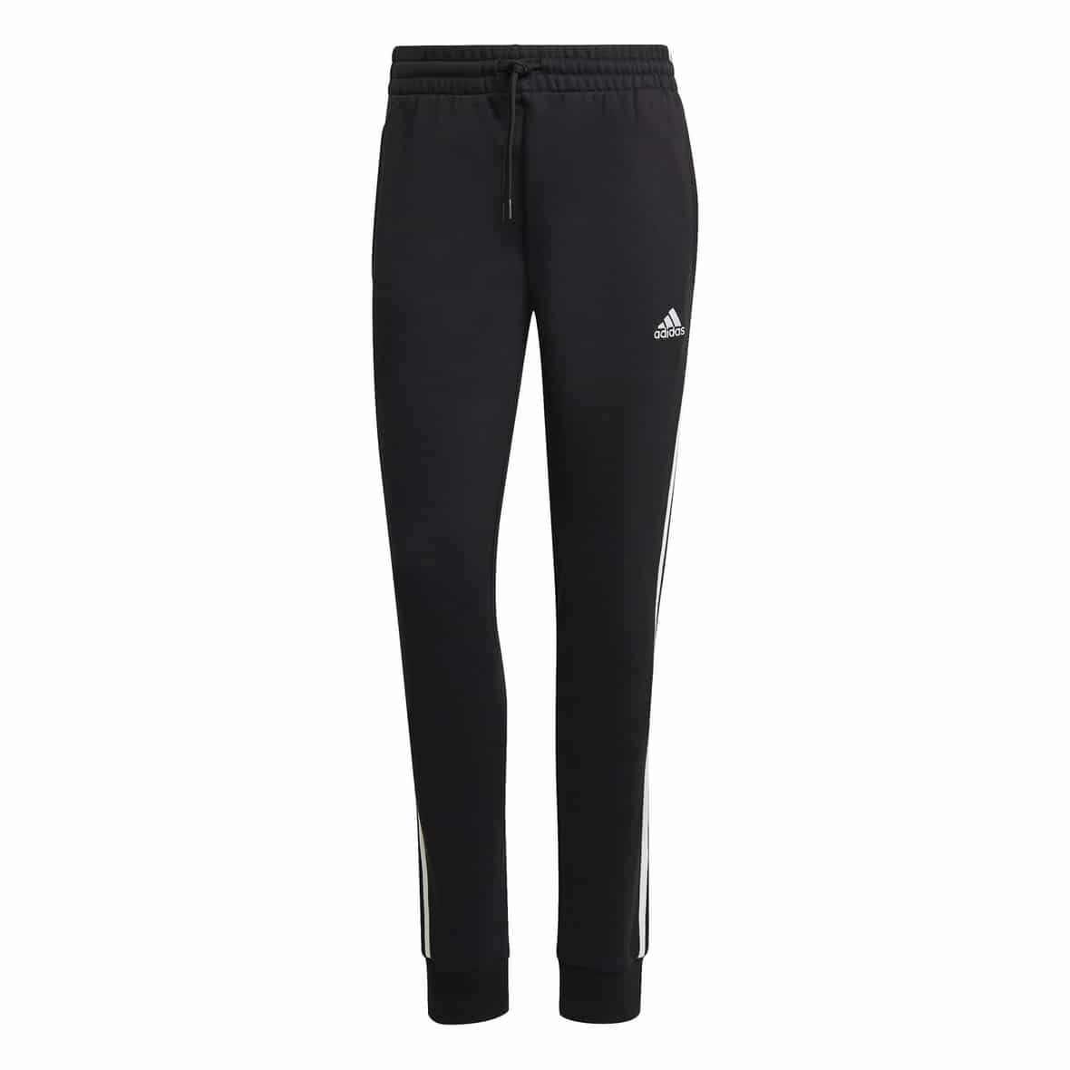 adidas W 3 Stripes French Terry Cuffed Pant Damen Trainingshose (Schwarz S ) Fitnessbekleidung