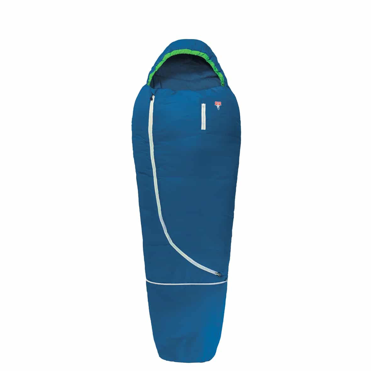Biopod Wolle Kids Worl Traveller Mumienschlafsack Blau_TRUE BLUE | STK