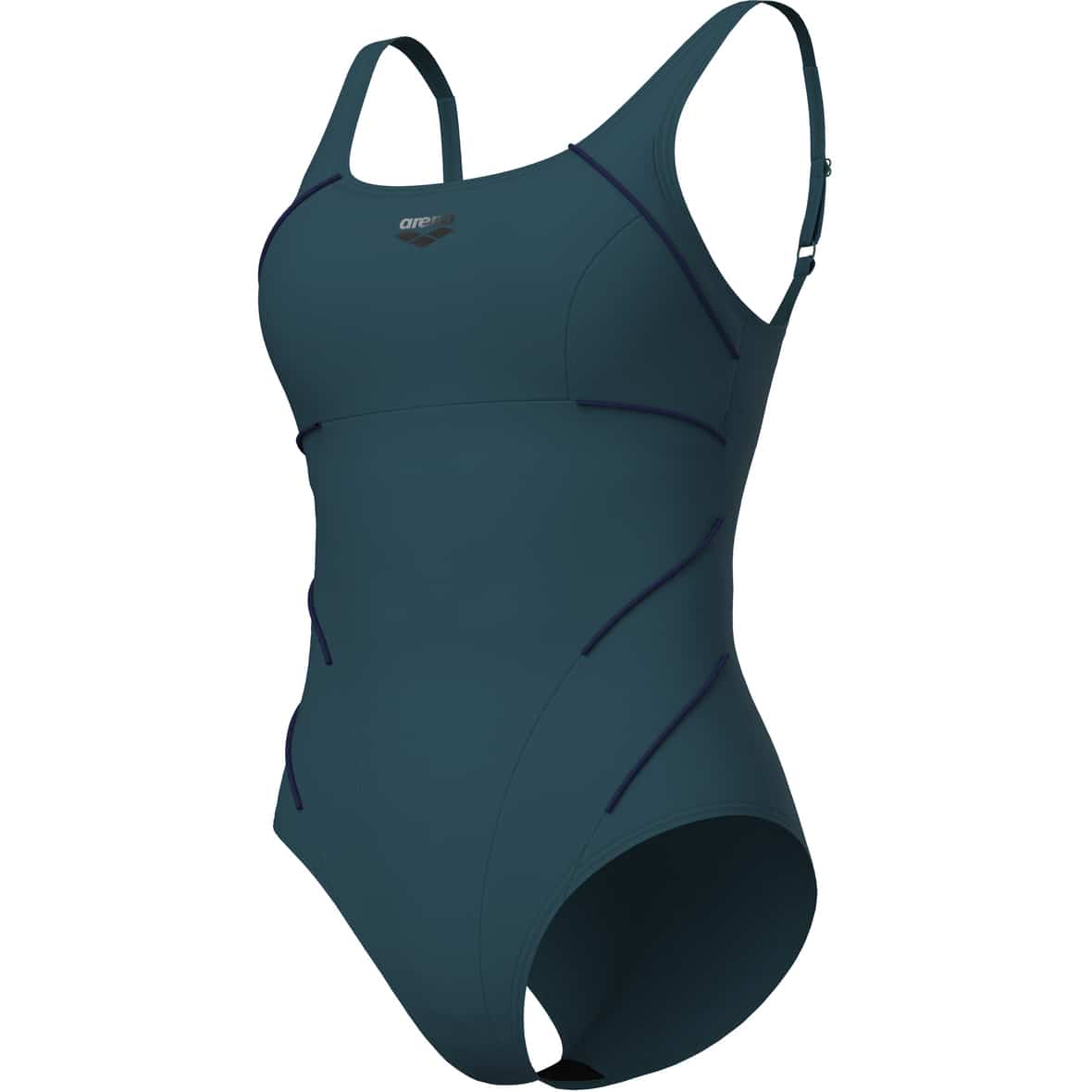 Jewel One Piece Low Damen Badeanzug Petrol_670__MANGROVE-NAV | 38