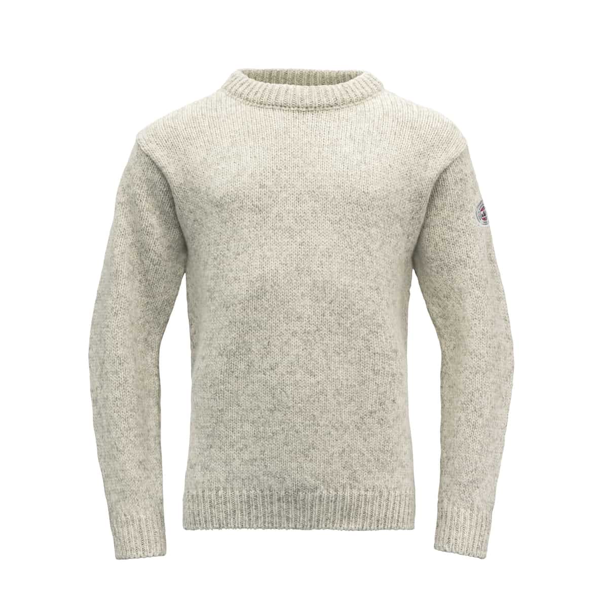 Devold of Norway Nansen Wool Sweater (Hellgrau S ) Skitourenbekleidung