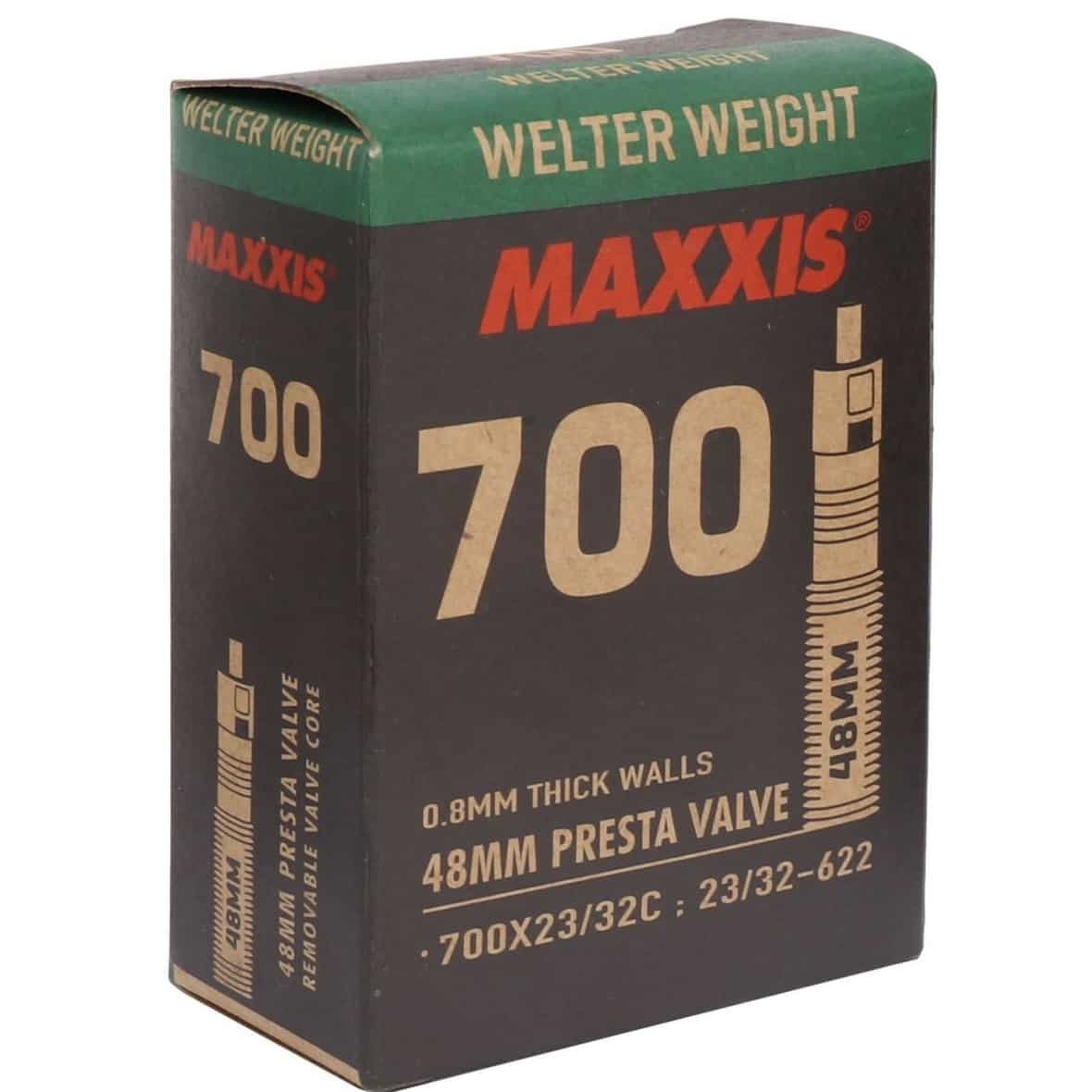Welterweight 700x33/50 FV 48mm Fahrradschlauch Schwarz_99 | one size