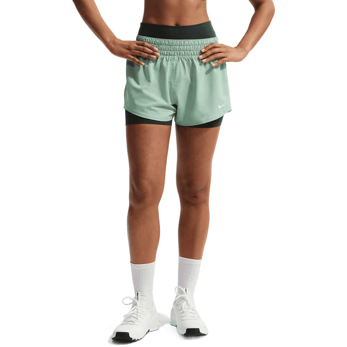 One Dri-Fit Damen Shorts Weiß_007__STEAM/WHITE | XS