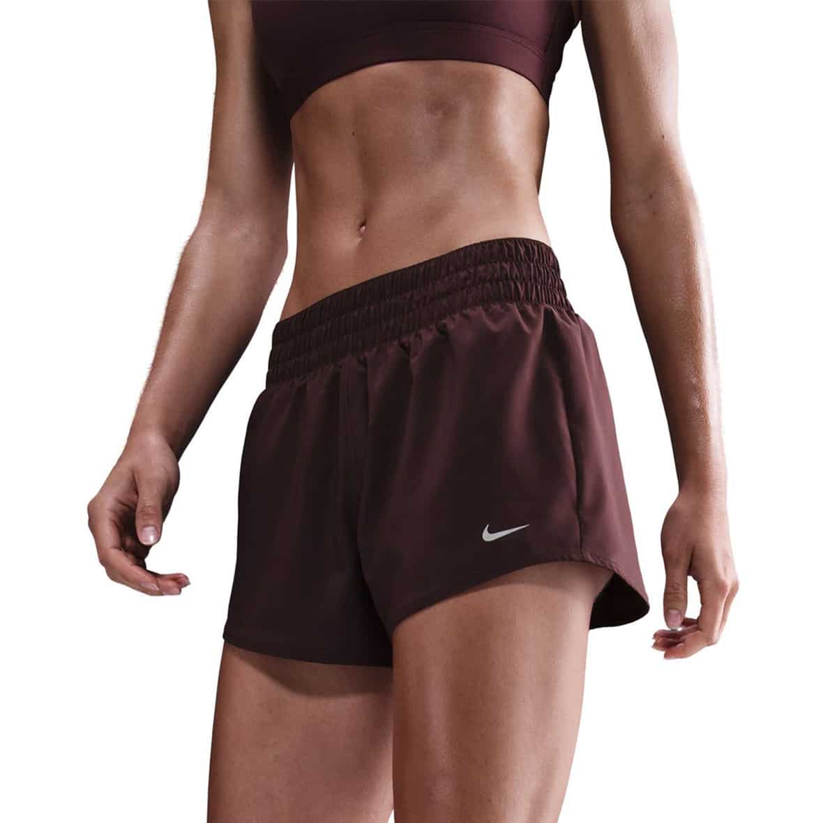 One Dri-Fit Damen Shorts Dunkelrot_652__BURGUNDY CRUSH/REFLECTIVE SILV | S