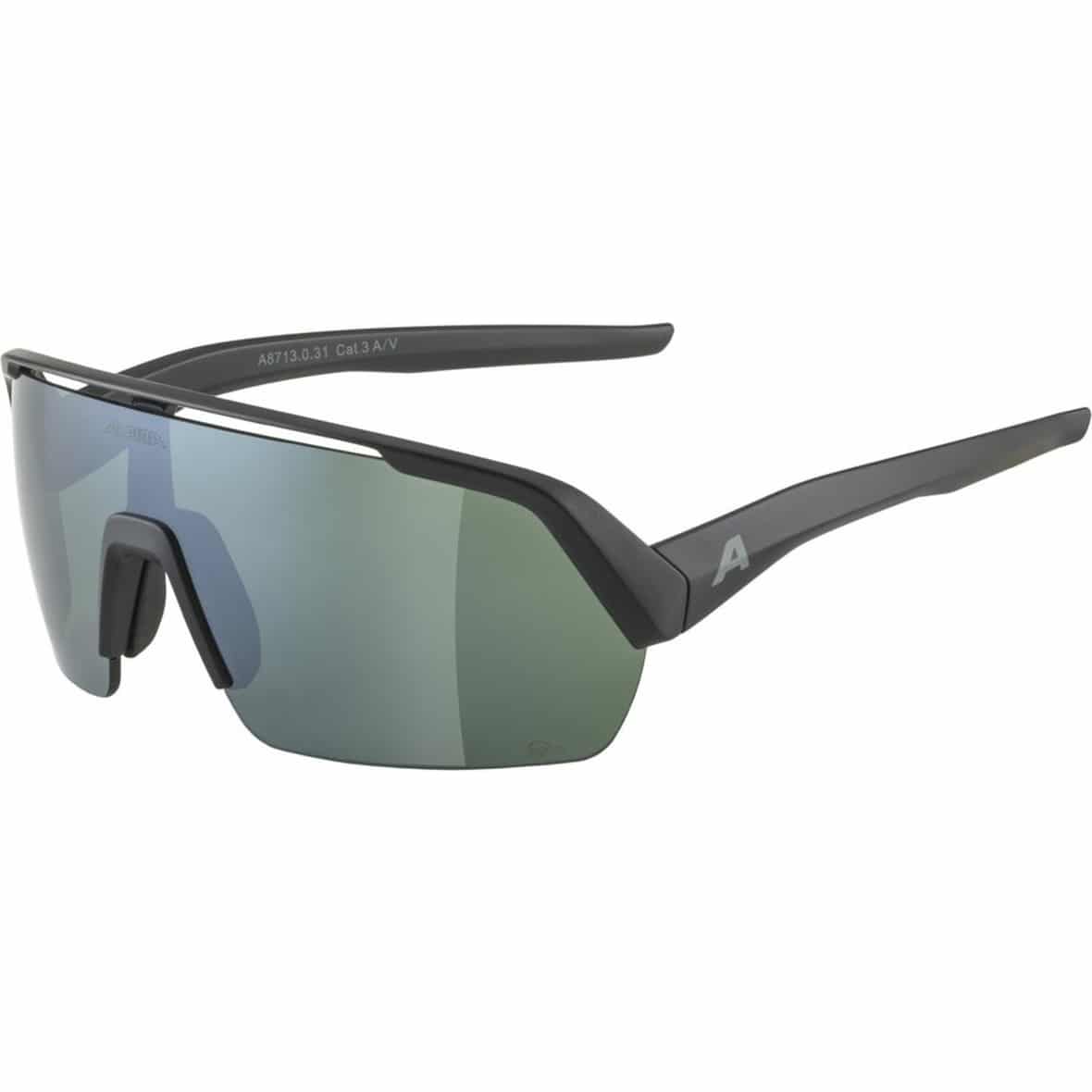 Alpina TURBO HR Q-LITE Fahrradbrille (Schwarz One Size) Fahrradzubehör