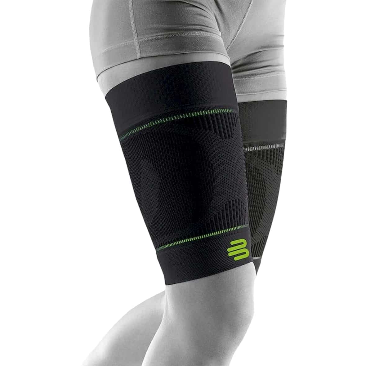 Sports Comp.Sleeves Upper Leg Schwarz_SCHWARZ | XL