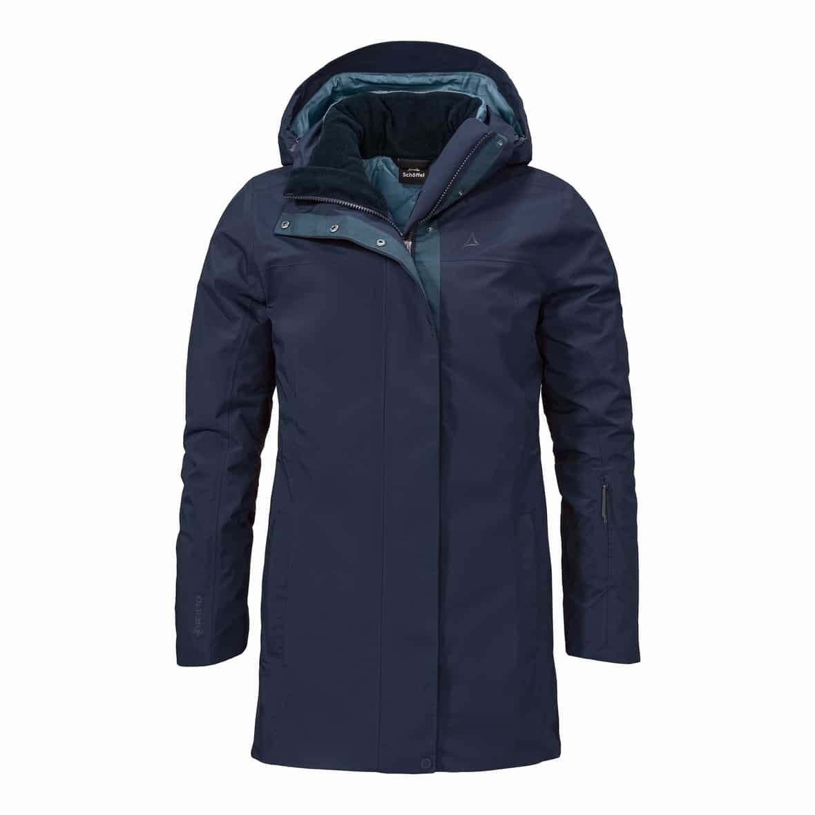 Schöffel Barth GORE-TEX ePE Damen 3in1 Parka (Dunkelblau 36) Parka