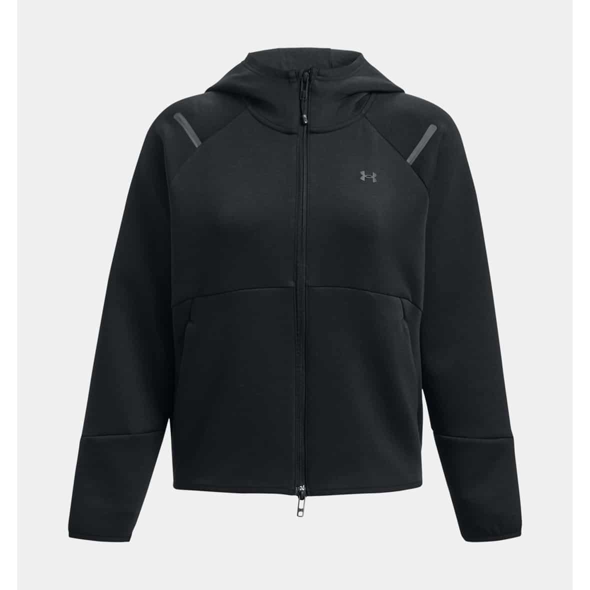 Under Armour Unstoppable Fleece FZ Damen (Schwarz L)