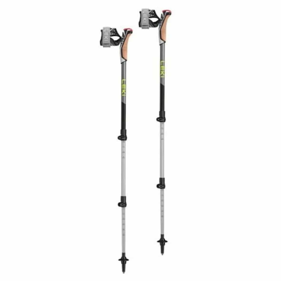 LEKI Traveller Alu Nordic Walking Stöcke (Schwarz PAAR Länge in cm) Nordic-Walking Zubehör