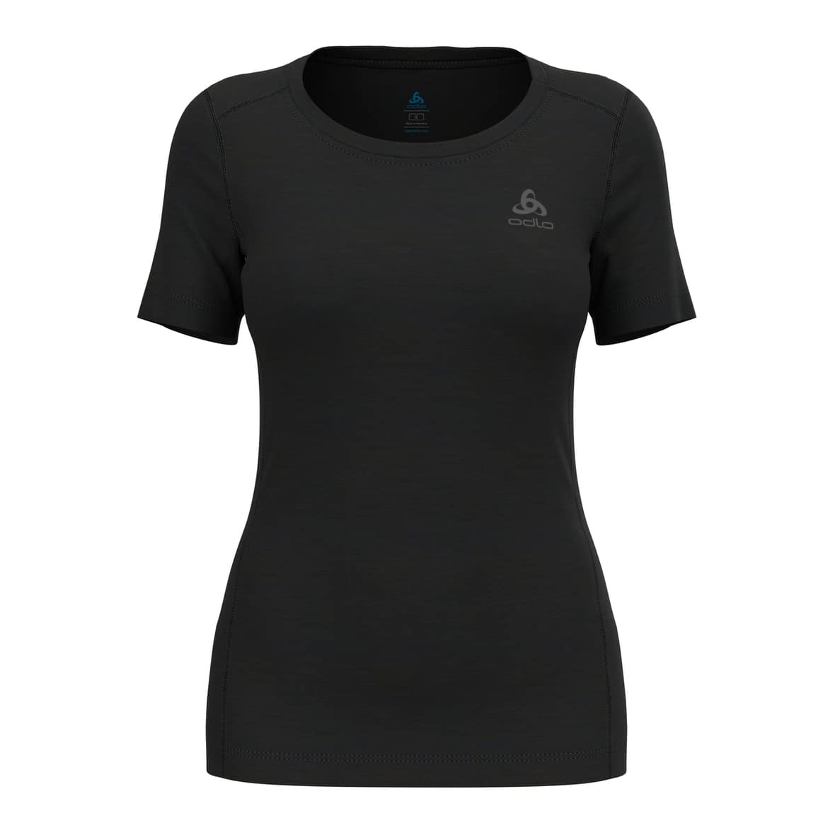 Odlo Merino 200 Bl Top Crew Neck S/S W Damen (Schwarz M ) Skiunterwäsche