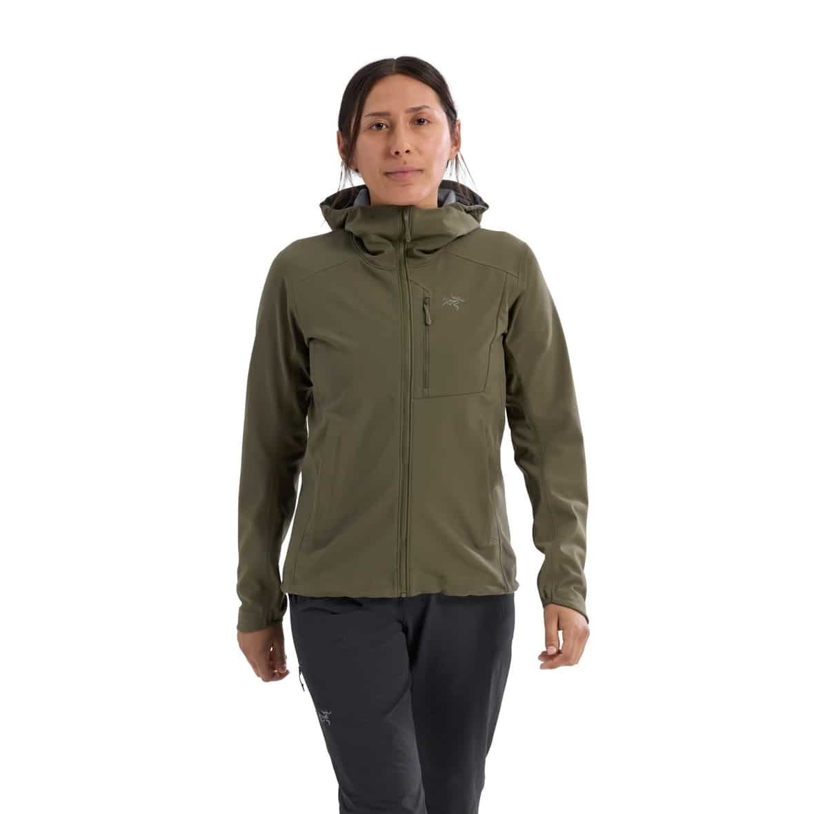 Arcteryx Gamma Heavyweight Softshell Hoody W Damen (Oliv M ) Wanderjacken