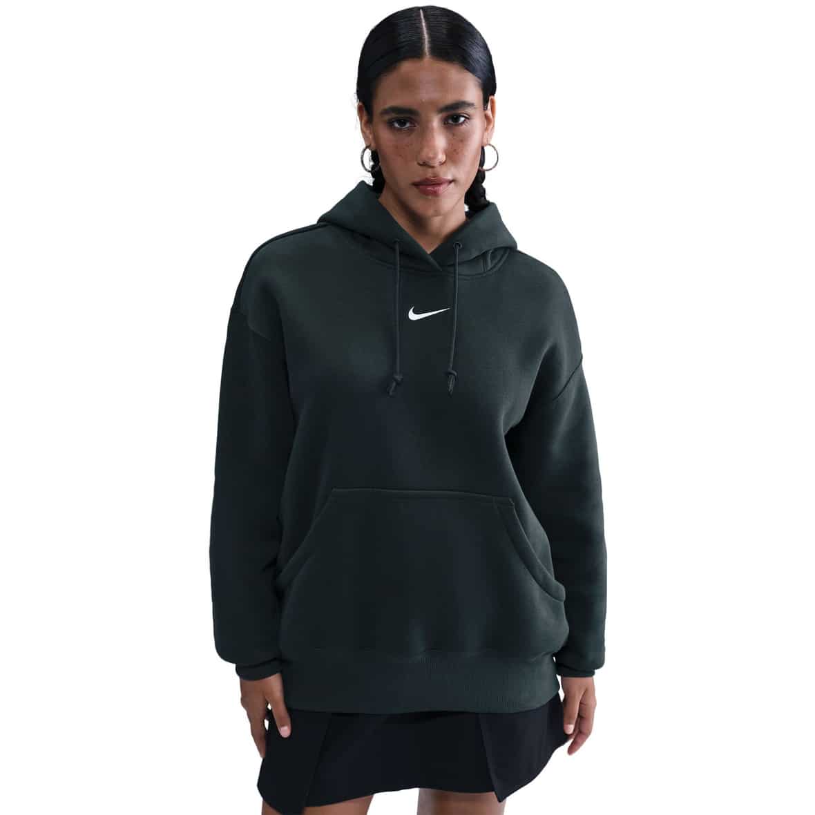 Nike Phoenix Fleece Damen Hoodie ( Dunkelgrün L Größe,)